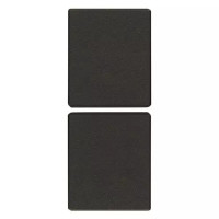 Vimar Две половинки клавиши 1M фиксированные нейтральные черные, 31480.ZG