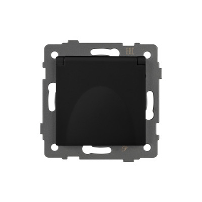 049835 - Механизм розетки влагозащищённый SCT-MCP-PL-BK-V (250V, 16A) (Arlight, -)