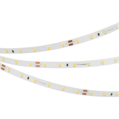 Светодиодная лента RT-A60-8mm 24V Warm2400 (7.2 W/m, IP20, 2835, 5m) (Arlight, Открытый), 028541(2)