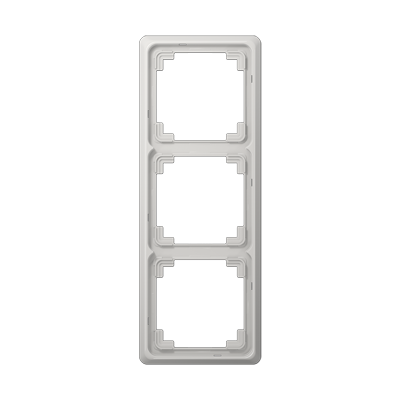 Рамка для вертикальной и горизонтальной установки, 3-кратная, светло-серая, CDP583LG
