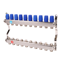 Коллектор без расходомеров, 10 выходов, MS.410.06
