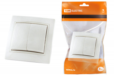 Выключатель 2 кл. 10А белый "Таймыр" TDM Electric, SQ1814-0002