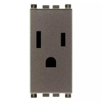 Vimar Розетка 2P+T 15A USA/SASO, Metal, 19245.M Vimar Розетка 2P+T 15A USA/SASO, Metal, 19245.M