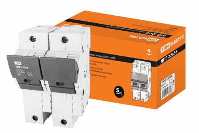 Держатель плавких вставок ДПВ 22х58 2П TDM Electric, SQ0216-0008