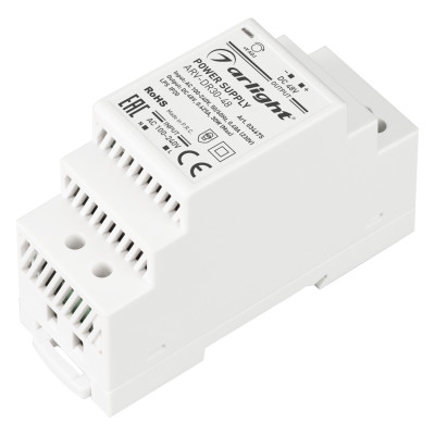 Блок питания ARV-DR30-48 (48V, 0.6A, 30W) (Arlight, IP20 DIN-рейка), 034675