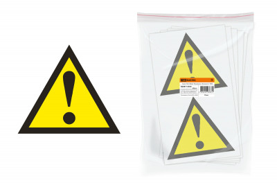 Знак 150х150мм "Внимание. Опасность" TDM Electric, SQ0817-0030