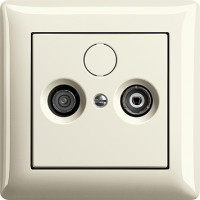 Gira Телевизионная розетка, глянцевый бежевый,  серия Standard