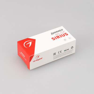Диммер ARL-SIRIUS-TUYA-DIM-SUF (12-24V, 4x4A, 2.4G) (Arlight, IP20 Пластик, 3 года), 032342