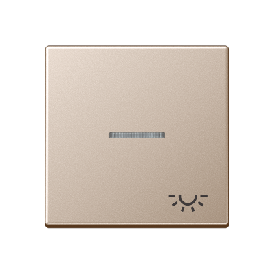 клавиша с символом "свет" с линзой, шампань, A590KO5LCH