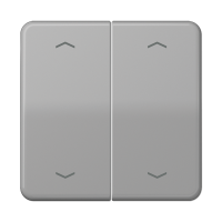 Клавиша для KNX кнопки, 2 группы с символами "стрелки"; дюропласт; серый, CD102PGR