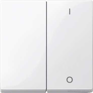 SM Клавиша 2-ная для мех-зма арт. № SCMTN312000 с символами ( I/O), активно-бел.