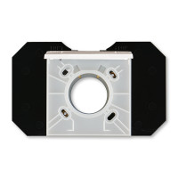 5530H-C67107 68 - Розетка ABB Levit для централизованных систем пылеудаления жемчуг / ледяной - 2CHH506717C4068