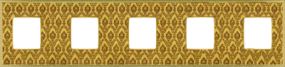 FD01445DGOB Fede Belle Epoque Tapestry Рамка 5-ная, Decorgold-Bright Gold