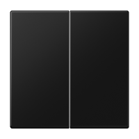 Клавиша для KNX кнопки, 2 группы; дюропласт; черный матовый, LS102SWM