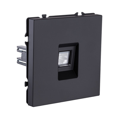 Розетка Ethernet RJ45 Cat.5, черный матовый Kollinger Eclipse EC-017BK