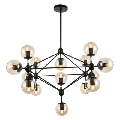 Evoluce SLE154903-15 Светильник потолочный Черный/Янтарный E27 15*40W