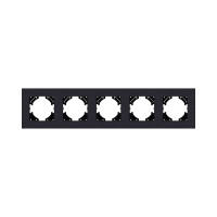 Рамка 5-постовая, черный Kollinger Reflex AL RA5BK