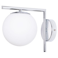 Arte Lamp Bolla-unica, Бра, цвет арматуры - ХРОМ, цвет плафона/декора - БЕЛЫЙ, 1х40W E14, A1924AP-1CC Arte Lamp Bolla-unica, Бра, цвет арматуры - ХРОМ, цвет плафона/декора - БЕЛЫЙ, 1х40W E14, A1924AP-1CC