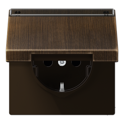 Штепсельная розетка SCHUKO 16A 250V~ с крышкой, защитой от детей, ME1520NAKLAT