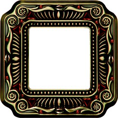 FD01361PBCL Fede Firenze Crystal De Luxe Рамка 1-ная, Bright Patina