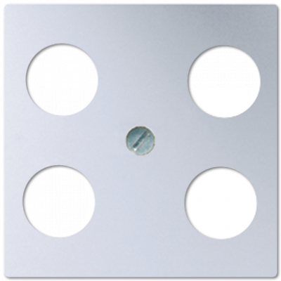 Крышка для SAT-TV-розетки с 4-мя гнездами; алюминий, A561-4SAT1AL