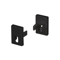 Заглушка SL-MINI-8-H12 BLACK с отверстием (Arlight, Пластик), 037506