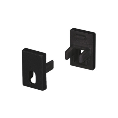 Заглушка SL-MINI-8-H12 BLACK с отверстием (Arlight, Пластик), 037506