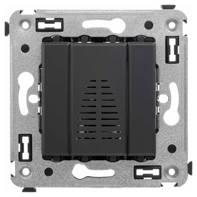 4412193 - ДКС Звонок в стену, "Avanti", "Черный матовый"