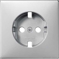 SD Накладка розетки 2К+З 16А 250В~, алюм.