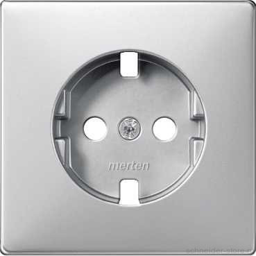 SD Накладка розетки 2К+З 16А 250В~, алюм.