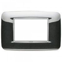 20683.C12 - Vimar Накладка с закруглениями для 3 модулей антрацит металлик