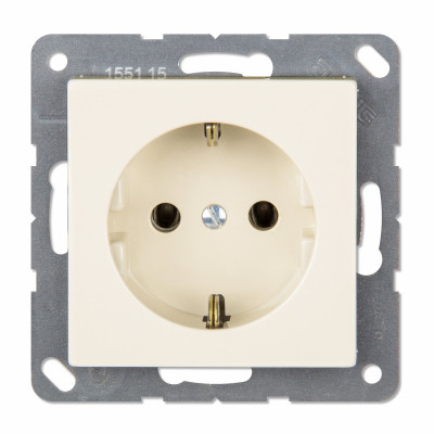 Розетка SCHUKO®; термопласт; слоновая кость, EP1420