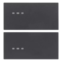 Vimar Две клавиши 2М для автоматизации, серые, 20752