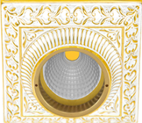 FD1005COP Fede Светильник San Sebastian SQUARE, Gold White Patina