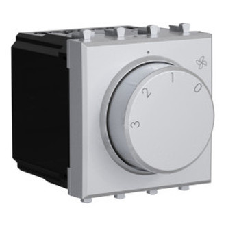 4404172 - ДКС Механизм управления вентиляторами модульный, "Avanti", "Закаленная сталь", 2модуля