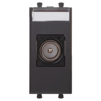 4412501 - ДКС Розетка TV одиночная модульная, "Avanti", "Черный матовый", 1 модуль