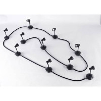 LUSSOLE BAY SHORE Трековый светильник, цвет основания - черный, плафон - металл (цвет - черный), 10x50W GU10, LSP-9821-10 LUSSOLE BAY SHORE Трековый светильник, цвет основания - черный, плафон - металл (цвет - черный), 10x50W GU10, LSP-9821-10