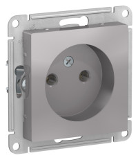 ATN000341 - ATLASDESIGN РОЗЕТКА без заземления без шторок, 16А, механизм, АЛЮМИНИЙ, Systeme Electric