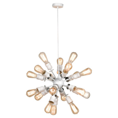 LUSSOLE ELMIRA Люстра подвесная, цвет основания - белый, 18x10W E27, GRLSP-8205