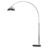 LUSSOLE MARBLE Торшер, цвет основания - хром, плафон - металл (цвет - хром), 1x60W E27, LSP-0540