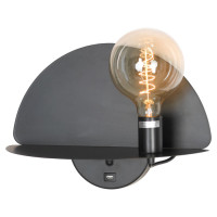 LUSSOLE COZY Бра, цвет основания - черный, 1x40W E27, LSP-8230