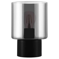 33984 Настольная лампа GOROSIBA, 1Х60W, E27, H220, ?150, основание: ?100, сталь/стекло, черный/черны