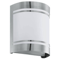 30191 Уличный светильник настенный CERNO, 1х40W(E27), нерж. сталь/матовое стекло