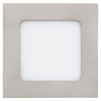 95276 Светодиод. ультратонкая встраиваемая панель FUEVA 1, 5,5W (LED) 4000K, 120х120, никель мат.