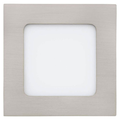 95276 Светодиод. ультратонкая встраиваемая панель FUEVA 1, 5,5W (LED) 4000K, 120х120, никель мат.