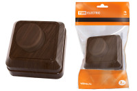 Светорегулятор поворотный RL 600Вт IP20 бук "Ладога" TDM Electric, SQ1801-0309