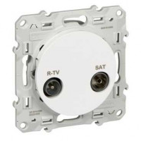 S52R455 - Odace Розетка R-TV/SAT оконечн. , бел., Schneider Electric S52R455 - Odace Розетка R-TV/SAT оконечн. , бел., Schneider Electric
