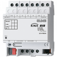KNX/EIB-интерфейс аналоговый, 4 входа, 2214REGA KNX/EIB-интерфейс аналоговый, 4 входа, 2214REGA
