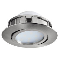 95856 Светодиод. встраиваемый светильник PINEDA регулир. и диммир., 1х6W(LED), ?84, пластик, никель