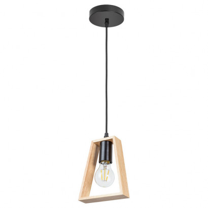 Arte Lamp BRUSSELS, Светильник подвесной, цвет арматуры - черный, цвет плафона/декора - бежевый, 1x60W E27, A8030SP-1BK